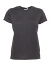Mazzarelli Round Neck Short Sleeve T-shirt In Black