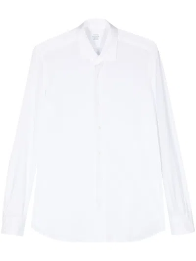 Mazzarelli Textured-finish Shirt In White