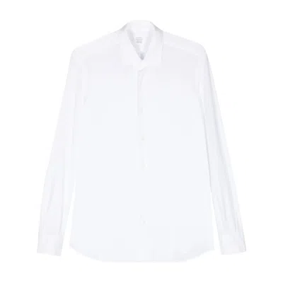 Mazzarelli Textured-finish Shirt In White