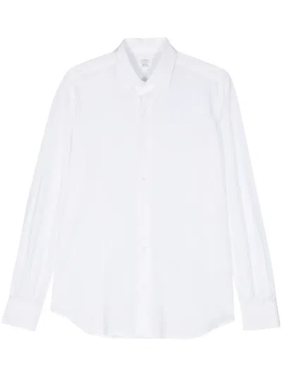 MAZZARELLI TONAL STITCHING COTTON SHIRT