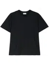 Mazzarelli Tonal-stitching Short-sleeve T-shirt In Black