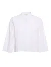 MAZZARELLI WHITE CROPPED SHIRT