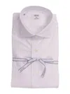 Mazzarelli White Stretch Shirt In Bianco