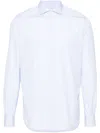 Mazzarelli White Shirts In Blue