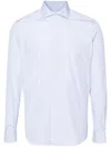 Mazzarelli White Shirts In Blue
