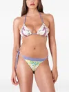 Mazzei Botanical-print Tie-side Bikini In Neutral