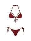 Mazzei Chain Triangle Bikini In Red