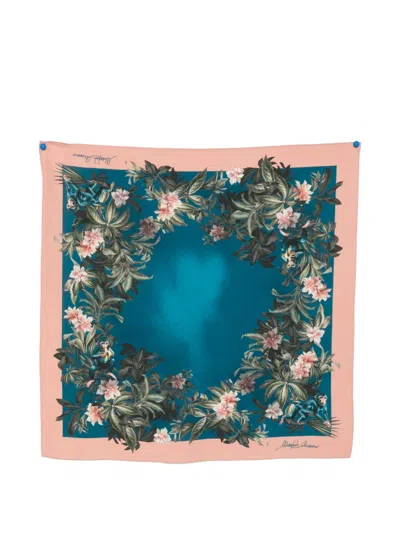 Mazzei Floral-print Monkey-motif Bandana In Multi