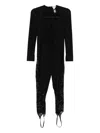 Mazzei Lace-panel Jumpsuit In Black