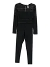 Mazzei Mesh-panels Jumpsuit In Black
