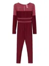 Mazzei Mesh-panels Jumpsuit In Red