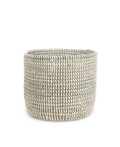 Mbare Catch-all / Planter Monochrome Basket In White