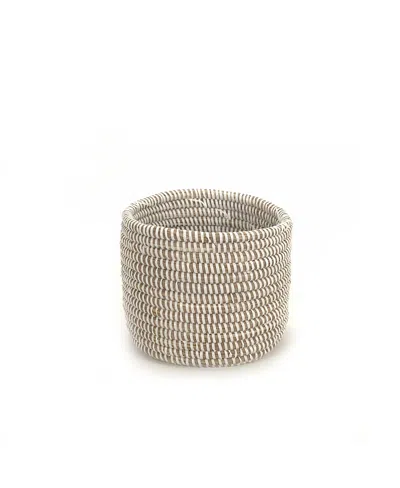 Mbare Catch-all Planter Monochrome Basket In White