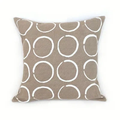 Mbare Circles Pillow Cover In Beige