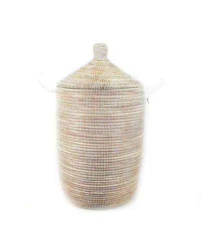 Mbare Dou Lid Storage Basket Monochrome Storage In Neutral