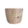 Mbare Flat Lid Storage Basket Squares Low Storage In White