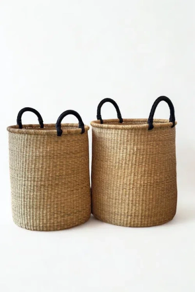 Mbare Handwoven Hamper In Brown