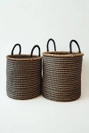 Mbare Handwoven Hamper In Brown