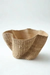 Mbare Handwoven Wave Basket In Brown