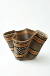 Mbare Handwoven Wave Basket In Multi