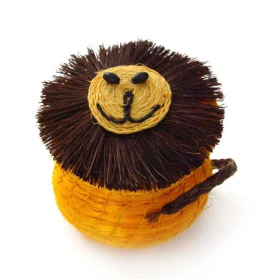Mbare Lidded Basket Dumbo Elephant Pink In Chocky Lion