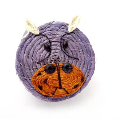 Mbare Lidded Basket Dumbo Elephant Pink In Happy Hippo