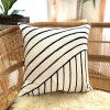 Mbare Organic Lines White Sadza Pillow Cover 46cm In White