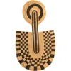 Mbare Pattern Abstract Wall Mask In Brown