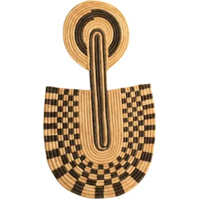 Mbare Pattern Abstract Wall Mask In Brown