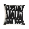Mbare Sadza Lines Pillow Cover In Black