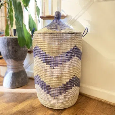 Mbare Senegalese Box In Beige;purple