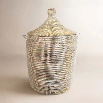 Mbare Senegalese Seagrass Storage Bin In Brown