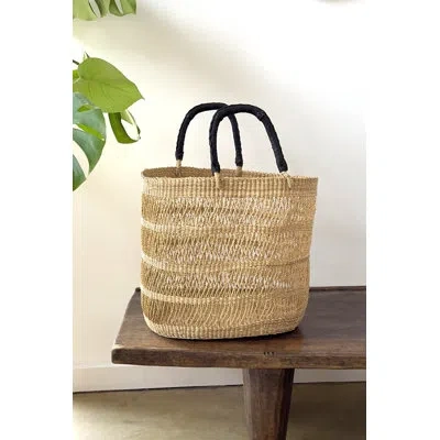 Mbare String Basket Tote In Beige