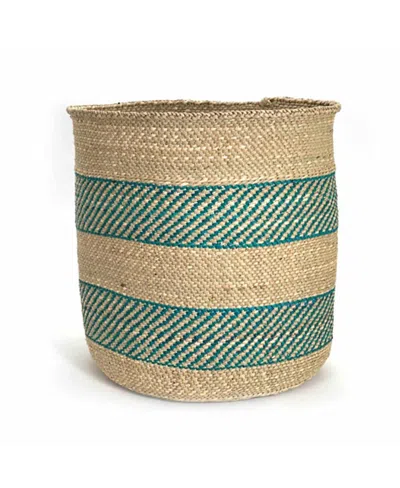 Mbare Striped Iringa Basket In Nude