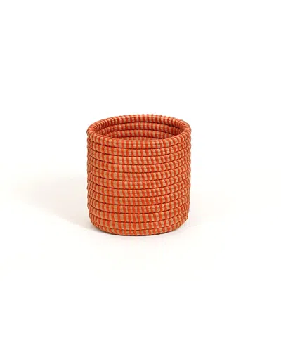 Mbare Succulent Planter Basket In Orange