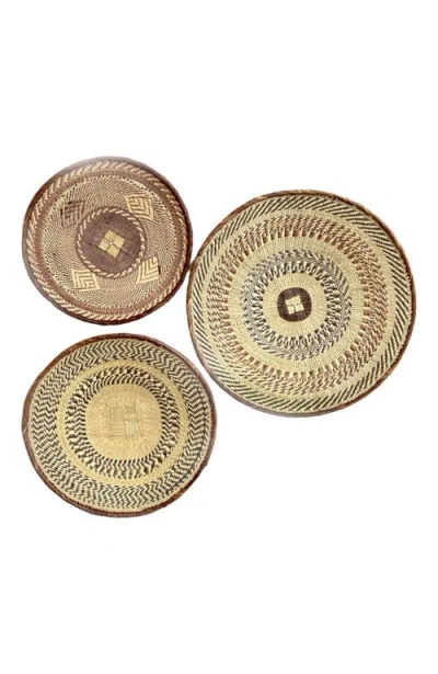 Mbare Tonga Wall Decor Basket In Yellow