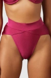 Mbm Swim Aspire Bikini Bottom In Purple
