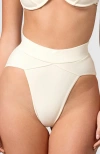Mbm Swim Aspire Bikini Bottoms In Cream