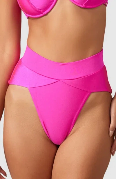 Mbm Swim Aspire Bikini Bottoms In Magenta