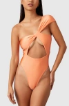 Mbm Swim Aurora One-piece Swimsuit In Coral