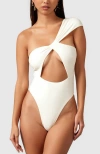 Mbm Swim Aurora One-piece Swimsuit In Cream