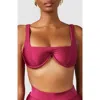 Mbm Swim Chance Bikini Top In Brown