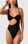 Mbm Swim Dawn One-piece Swimsuit In Black