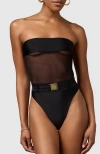 Mbm Swim Fate One-piece Swimsuit In Black