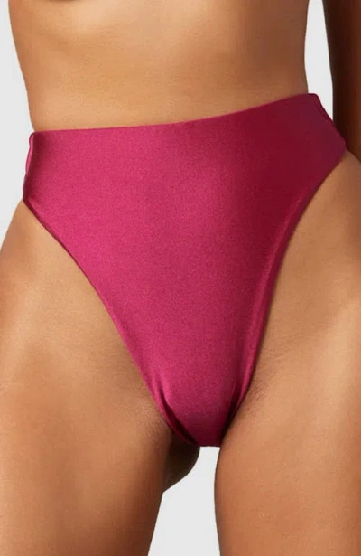 Mbm Swim Passion Bikini Bottom In Burgundy