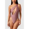 Mbm Swim Serenity One-piece Swimsuit In Mauve