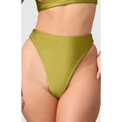 Mbm Swim Wish Bikini Bottom In Olive