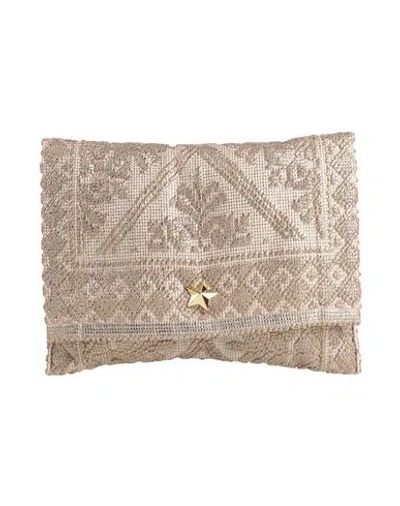 M★brc Woman Handbag Beige Size - Cotton In Sand