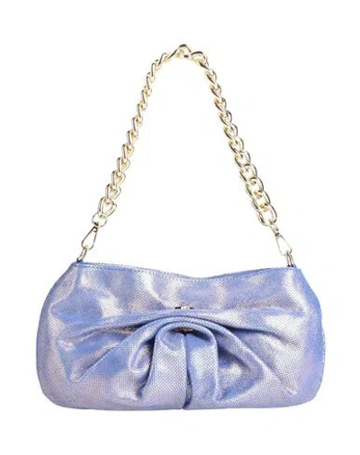 M★brc Woman Handbag Blue Size - Leather