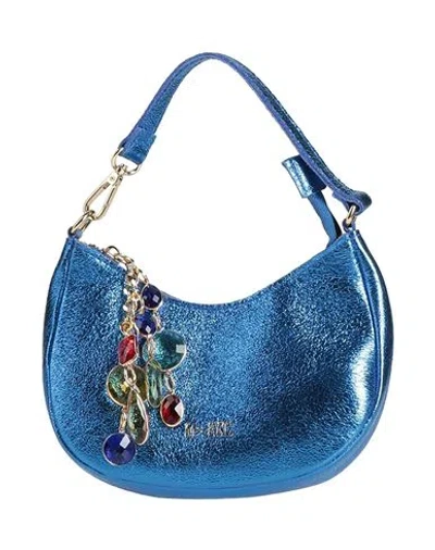 M★brc Woman Handbag Bright Blue Size - Leather